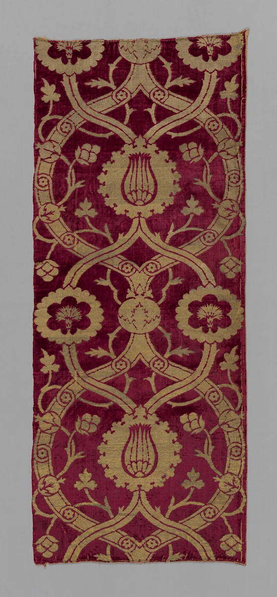 Panel by Turkey, textile, 1550-1575