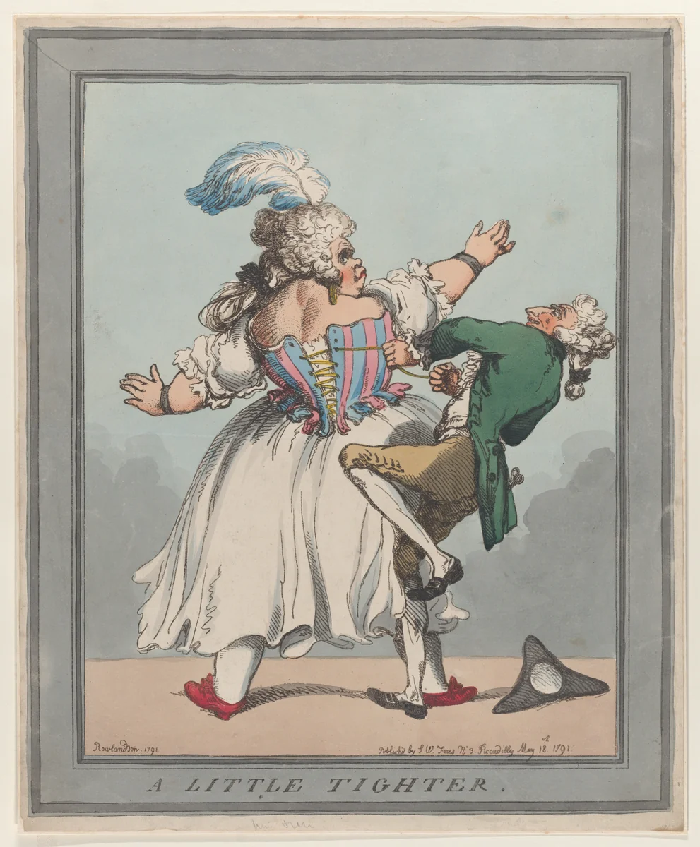 A Little Tighter by Thomas Rowlandson, print, 1791