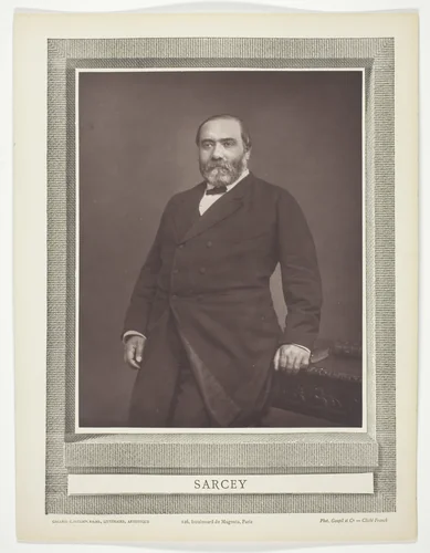 Sarcey by Franck, photograph, 1871-1877