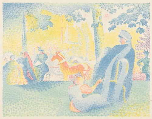 Les Champs-Elysées by Henri-Edmond Cross, print, 1898