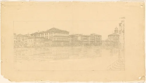 Venetian Mirror by John Taylor Arms, drawing, 1935