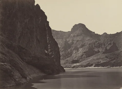 Black Cañon, Colorado River, Looking Below, Near Camp 7 by Timothy O'Sullivan, photograph, 1871