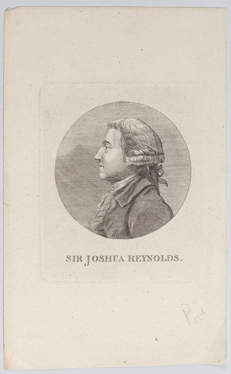 Sir Joshua Reynolds by Pierre Etienne Falconet, print, 1795-1805