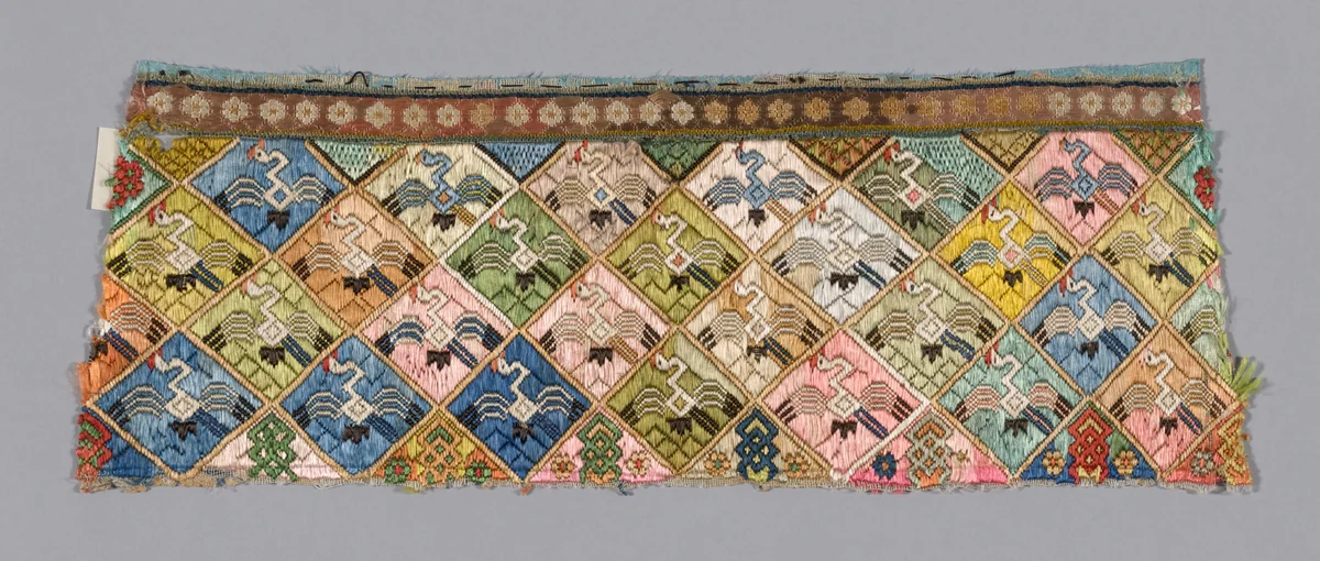 Fragment (Trouser Band) by Han-Chinese, textile, 1875-1900