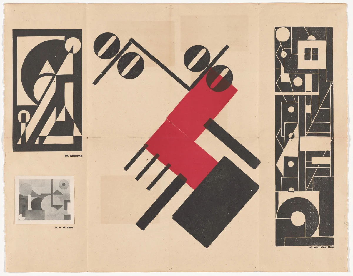 The Next Call, No.7 by Hendrik Nicolaas Werkman, design, 1925