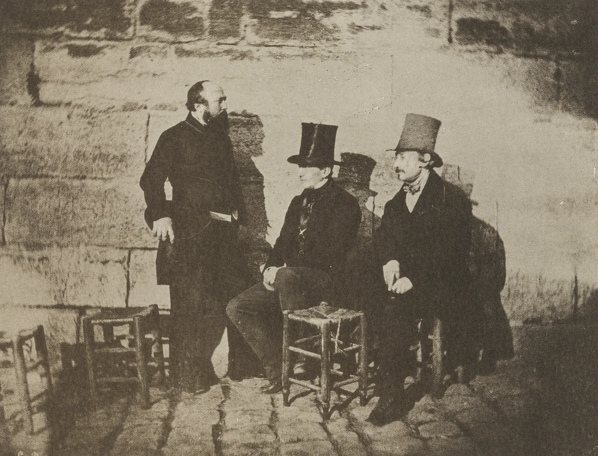 Three Friends of Charles Nègre by Charles Nègre, photograph, 1851