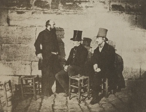 Three Friends of Charles Nègre by Charles Nègre, photograph, 1851