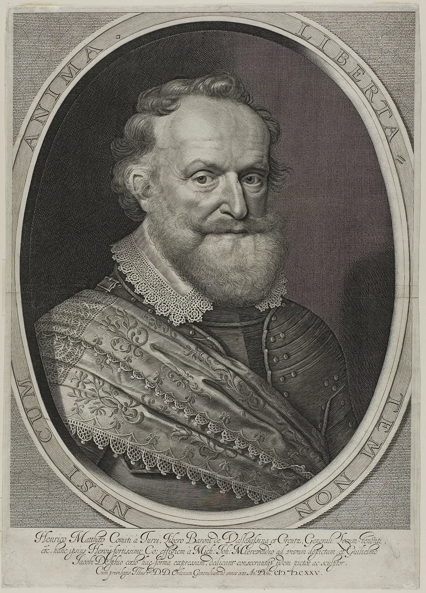 Henry Matthias, Count of Thurn and Taxis by Willem Jacobsz Delff, print, 1625