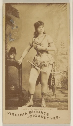 Annie Somerville, from the Actors and Actresses series (N45, Type 1) for Virginia Brights Cigarettes by Allen & Ginter, photograph, 1885-1891