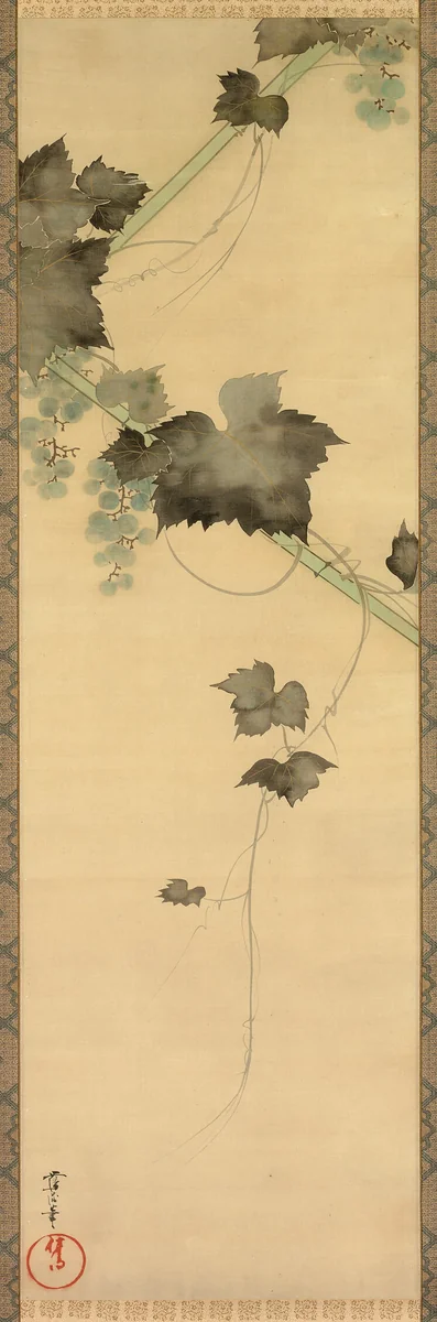 Grapevines by Sakai Oho, painting