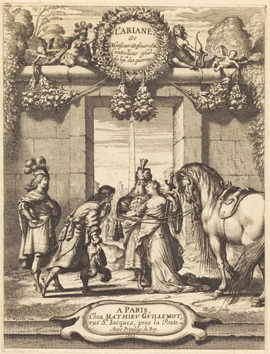 Title Page to Jean Desmarets' "L'Ariane" by Abraham Bosse
Claude Vignon, print, 1639