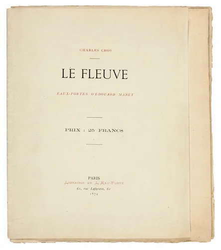 Le Fleuve by Édouard Manet, print, 1874