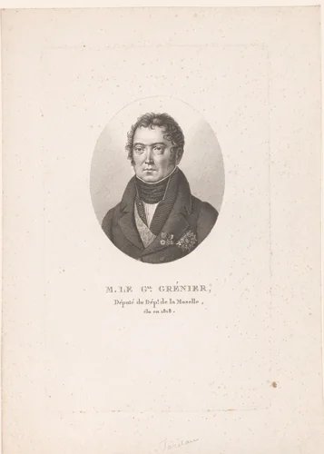 Portret van Paul Grenier by Ambroise Tardieu, print, 1820-1821
