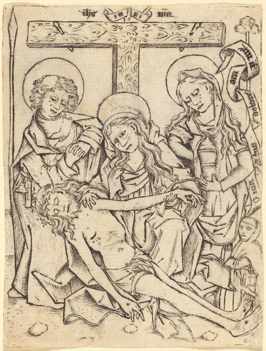 The Lamentation by Netherlandish 15th Century, print, 1470-1480