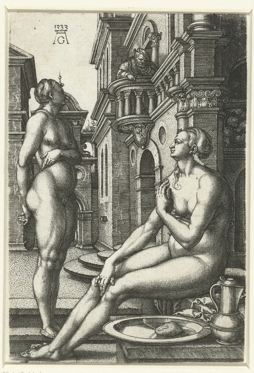 Batseba by Unknown, print, 1532