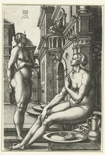 Batseba by Unknown, print, 1532