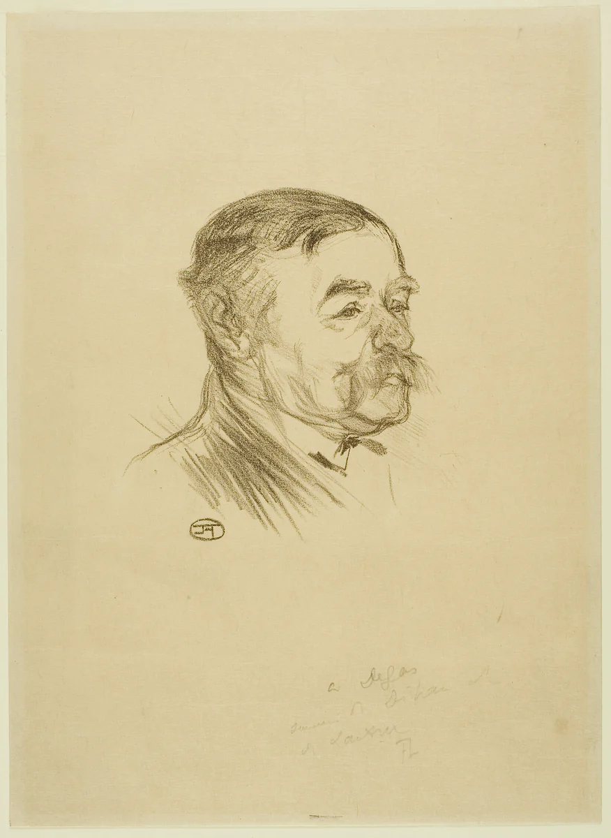 Désiré Dihau by Henri de Toulouse-Lautrec, print, 1895