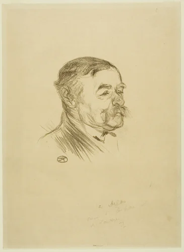 Désiré Dihau by Henri de Toulouse-Lautrec, print, 1895