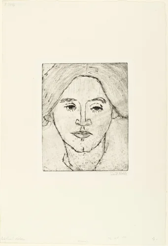 Mrs. N. (Mrs. Ada Nolde) [Frau N. (Frau Ada Nolde)] by Emil Nolde, print, 1911
