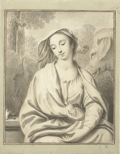 De Dankbaarheid by Louis Fabritius Dubourg, drawing, 1746