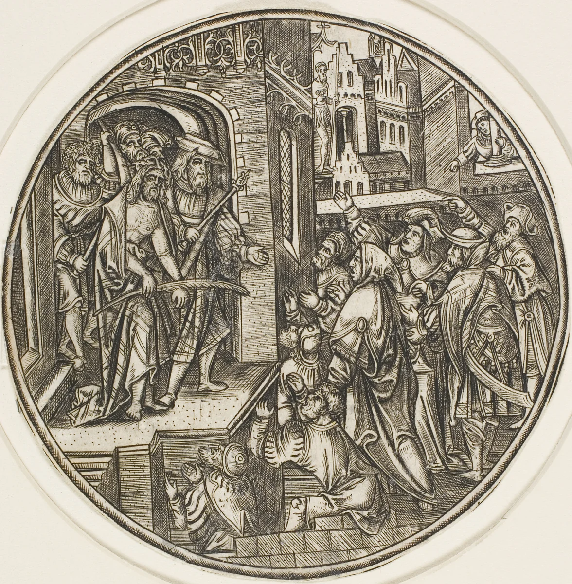 Ecce Homo, from The Passion by Master S, print, 1500-1525