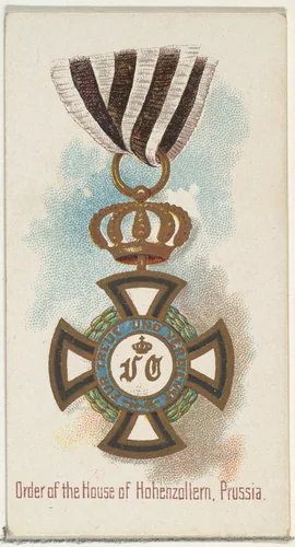 Order of the House of Hohenzollern, Prussia, from the World's Decorations series (N30) for Allen & Ginter Cigarettes by Allen & Ginter, print, 1890