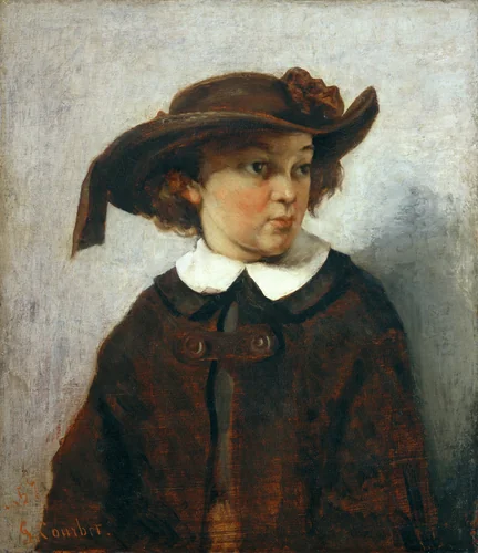 Portrait of a Young Girl by Gustave Courbet, painting, 1857