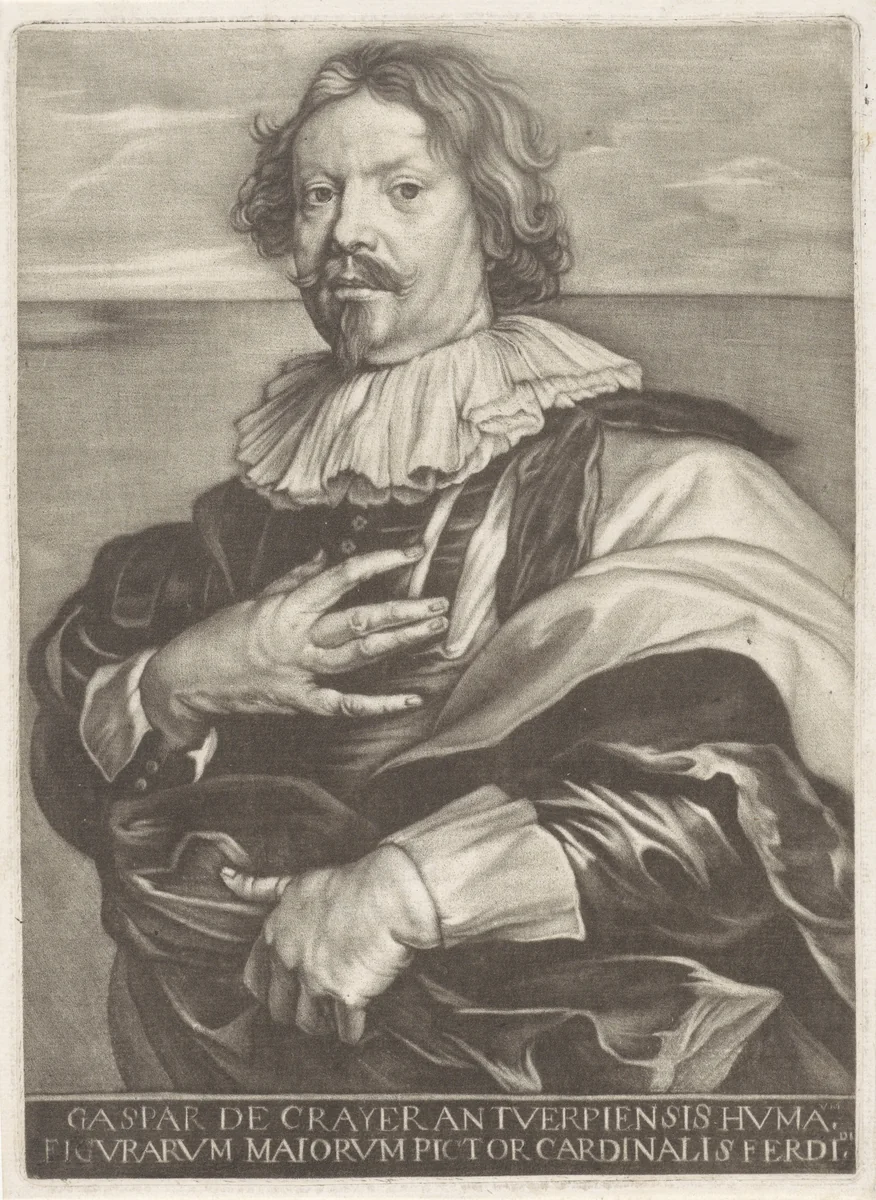 Portret van Gaspar de Crayer by anonymous, print, 1650-1800