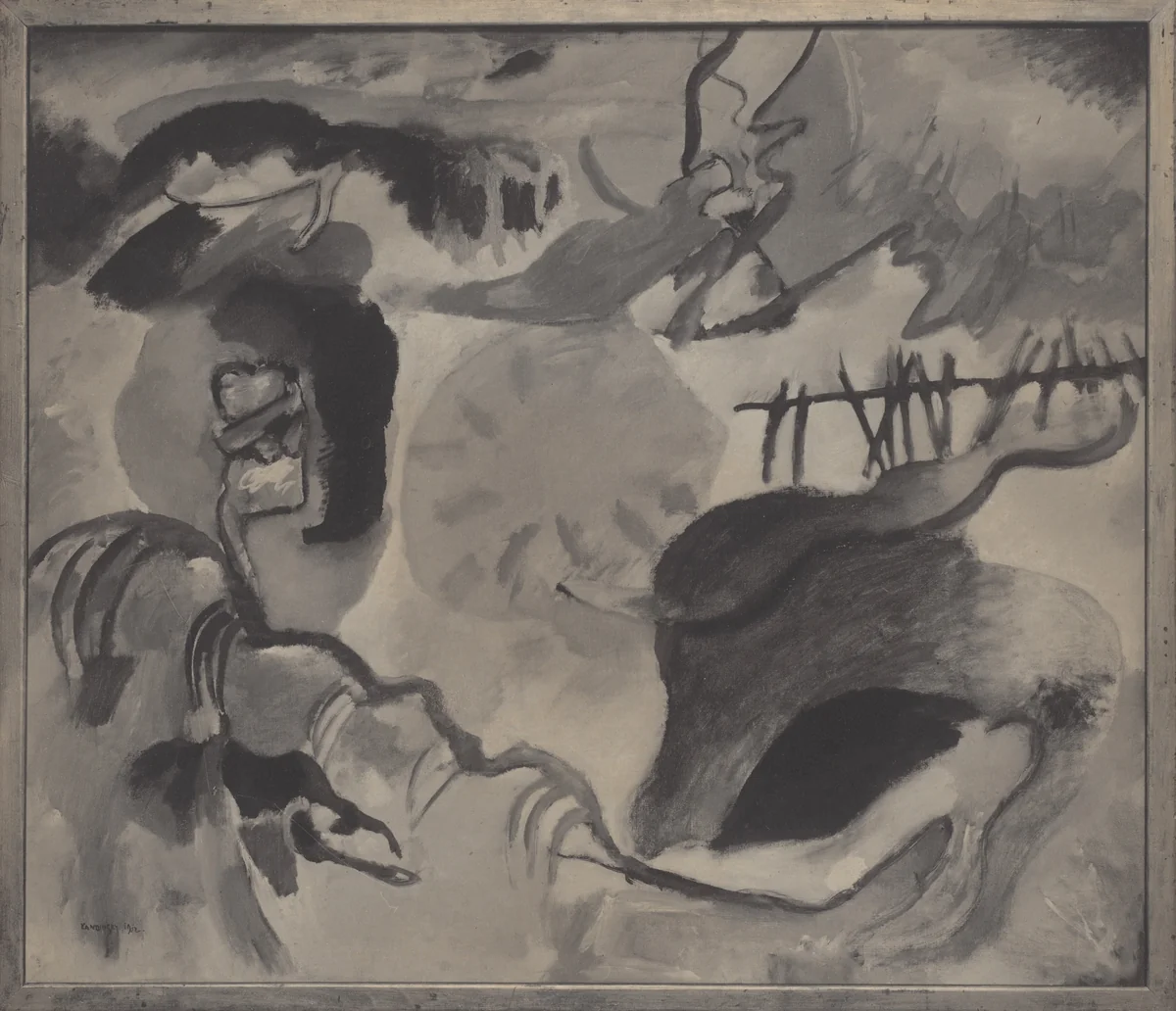 The Garden of Love (Improvisation Number 27) by Wassily Kandinsky by Alfred Stieglitz, photograph, 1913