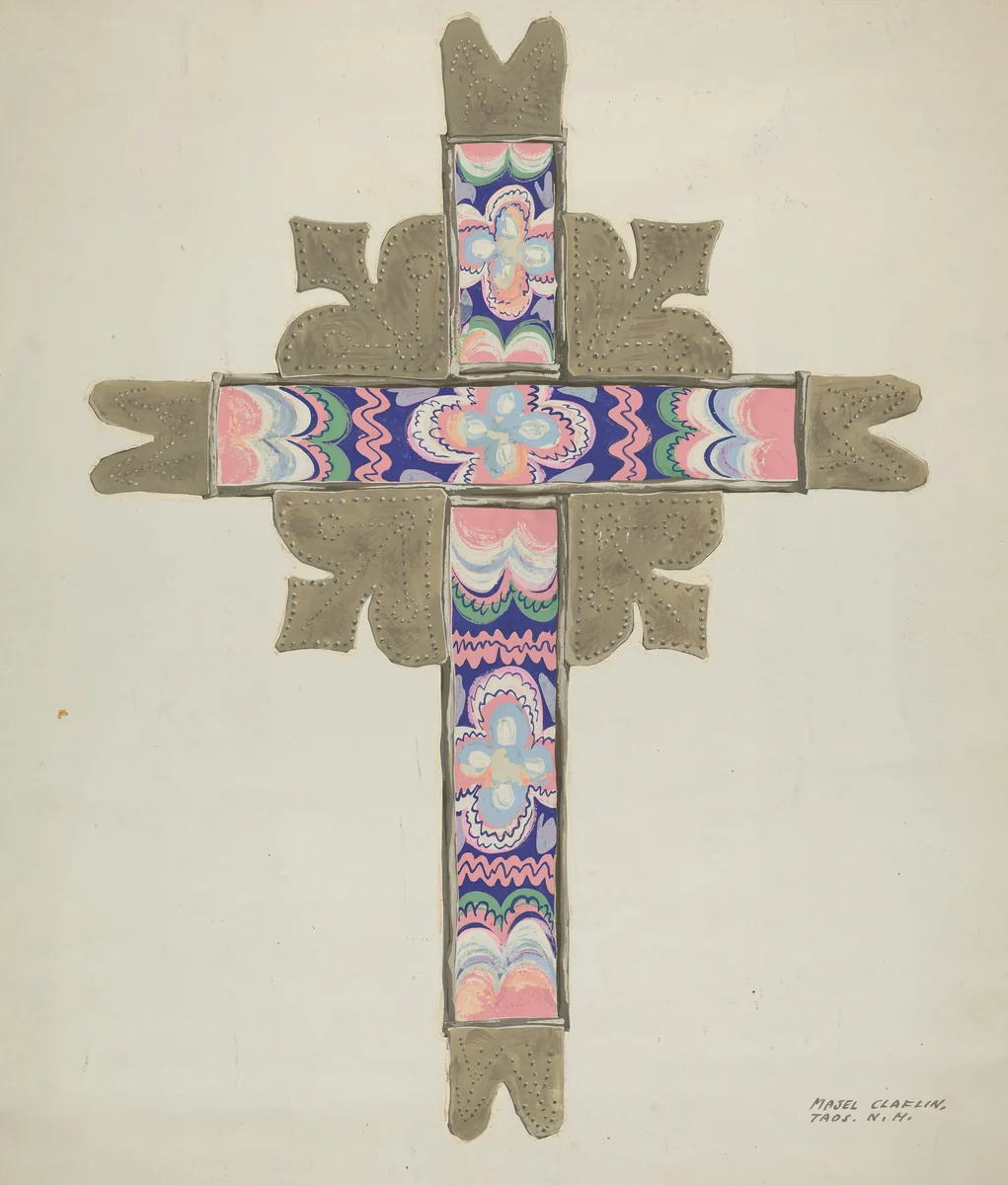 Cross by Majel G. Claflin, index of american design, 1935-1942