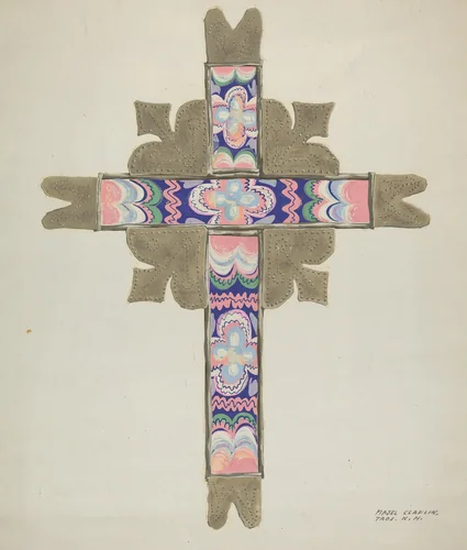 Cross by Majel G. Claflin, index of american design, 1935-1942