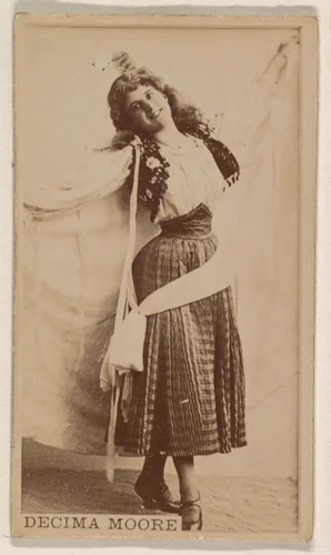 Decima Moore, from the Actresses series (N245) issued by Kinney Brothers to promote Sweet Caporal Cigarettes by Kinney Brothers Tobacco Company, photograph, 1890