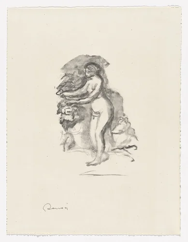Woman by the Grapevine (Femme au cep de vigne) from Twelve Original Lithographs by Pierre-Auguste Renoir (Douze lithographies originales de Pierre-Auguste Renoir) by Pierre-Auguste Renoir, print, 1904