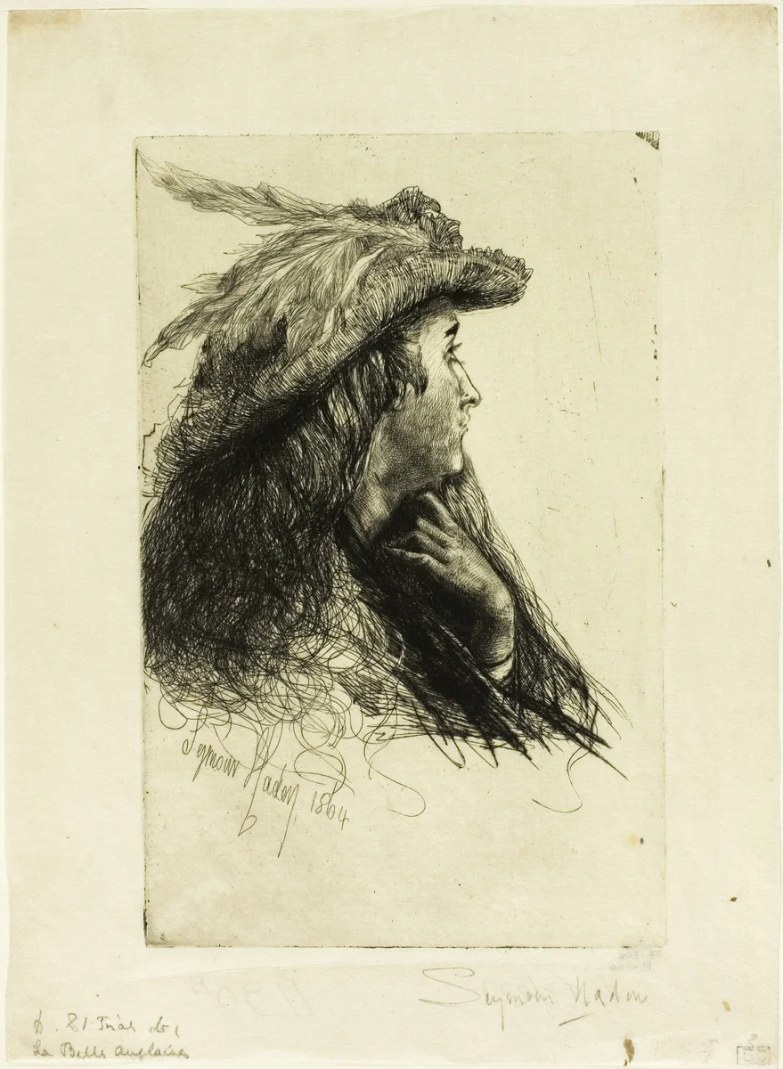 La belle anglaise by Francis Seymour-Haden, print, 1864