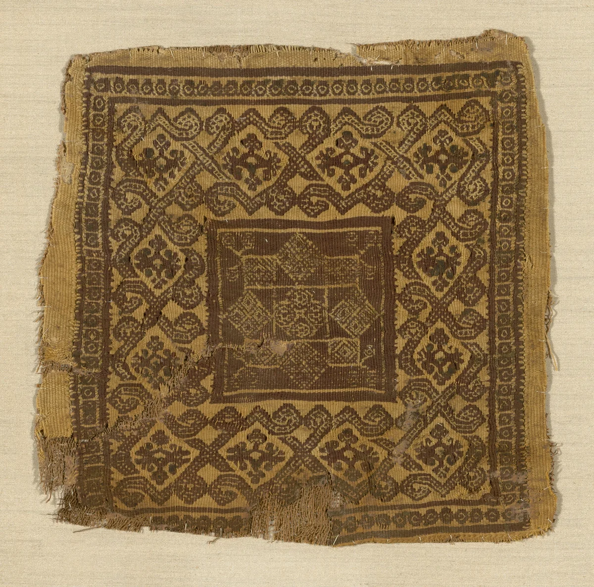 Panel by Coptic Egypt, textile, 201-500