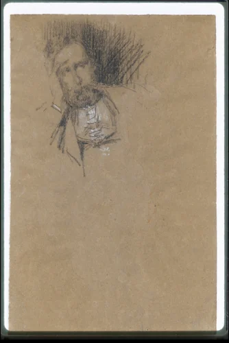 Portrait of Frederick R. Leyland by James McNeill Whistler, artwork, 1871