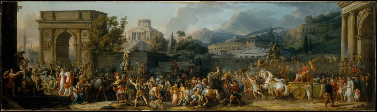 The Triumph of Aemilius Paulus by Antoine Charles Horace Vernet, painting, 1789
