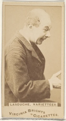 Lasouche, Variettees, from the Actors and Actresses series (N45, Type 1) for Virginia Brights Cigarettes by Allen & Ginter, photograph, 1885-1891