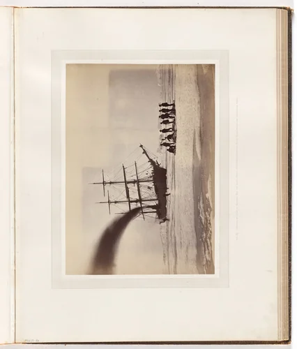 "Hunting by steam in Melville Bay, the party after a day's sport killing sixpolar bears withi n the twenty-four hours." by George P. Critcherson, John L. Dunmore, William Bradford, photograph, 1869