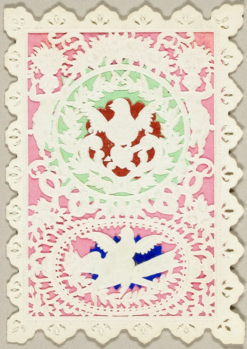 Untitled Valentine (Two Birds) by Mullord Brothers, other, 1860-1869