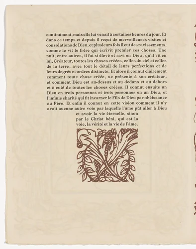 Tailpiece (page 292) from Les Petites Fleurs de St. François (The Little Flowers of St. Francis) by Émile Bernard, illustrated book, 1928