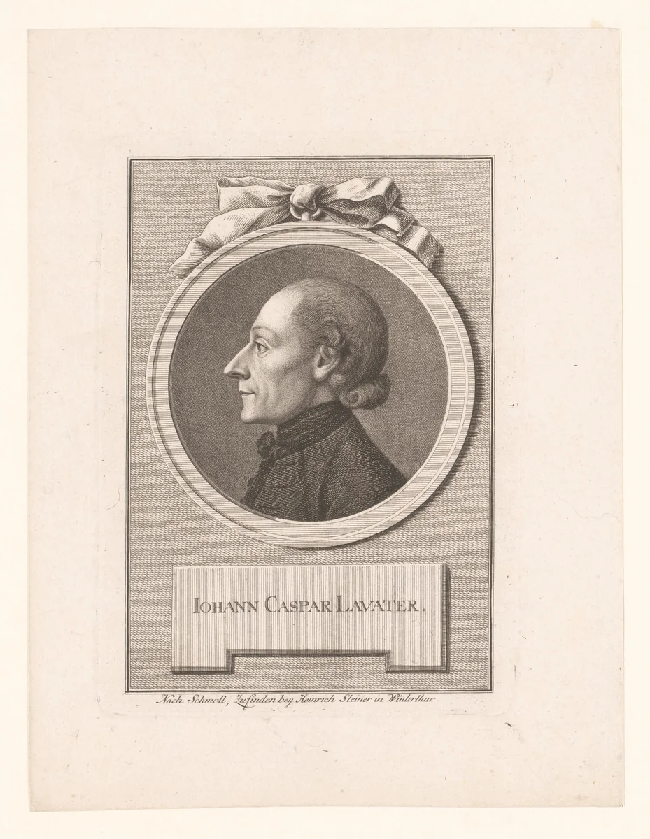 Portret van Johann Caspar Lavater by anonymous, print, 1700-1785