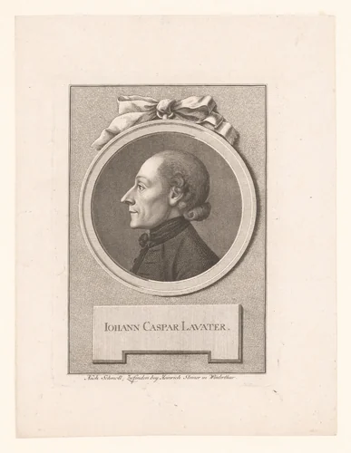 Portret van Johann Caspar Lavater by anonymous, print, 1700-1785