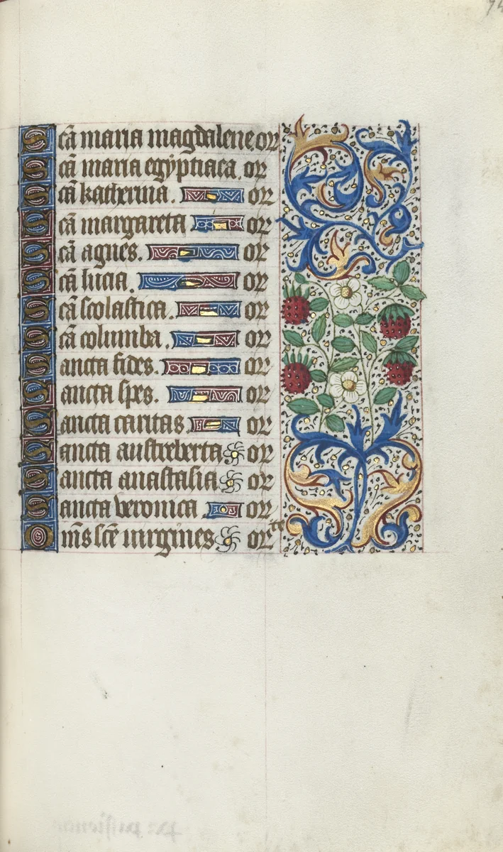 Book of Hours (Use of Rouen): fol. 94r by Master of the Geneva Latini, book, 1465-1475