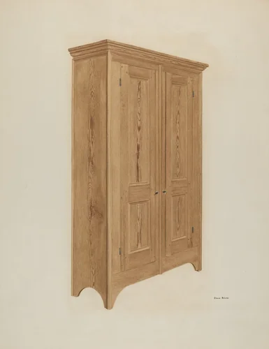 Pine Wardrobe by Grace Bolser, index of american design, 1941