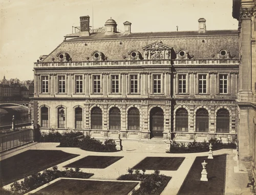 The Louvre and its Gardens by Édouard-Denis Baldus, photograph, 1856