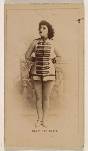 May Stuart, from the Actresses series (N245) issued by Kinney Brothers to promote Sweet Caporal Cigarettes by Kinney Brothers Tobacco Company, photograph, 1890