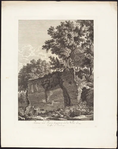 Rovine del Piano superiore della Villa di Cassio a Tivoli by Albert Christoph Dies, portfolio, 1755-1822