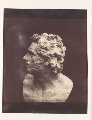 Bust of Patroclus by William Henry Fox Talbot, photograph, 1843