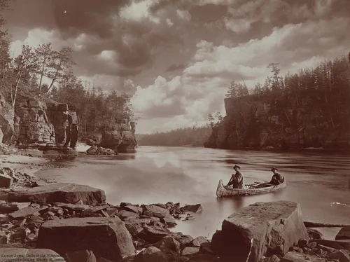 Lower Jaws, Dells of the Wisconsin by Henry Hamilton Bennett, photograph, 1903-1913